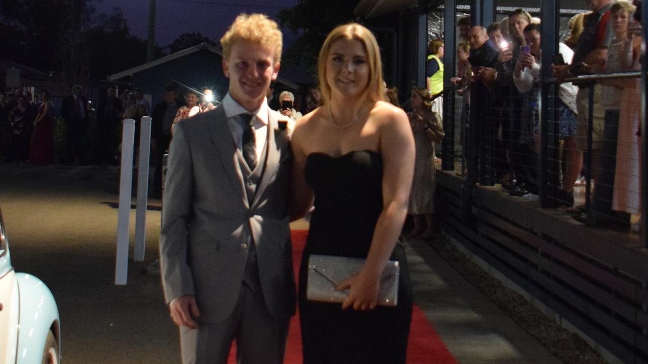 Luke Drennen and Emma Lindsay at Dalby State High School's Formal 2022