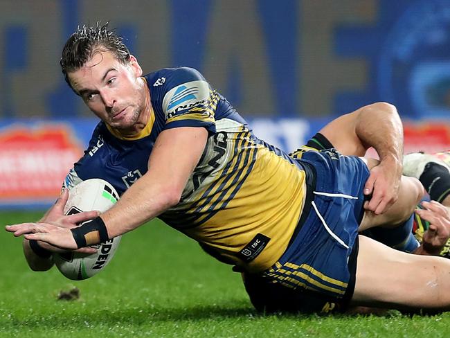 Parramatta fans can expect to see Clint Gutherson in blue and gold for a bit longer. Picture: AAP Image/Brendon Thorne