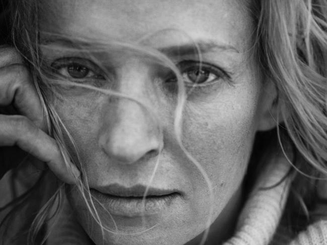 Uma Thurman also features in the calendar. Picture: Peter Lindbergh/EPA/Pirelli