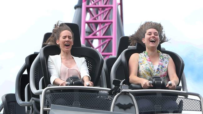 Kate Donadini and Amanda Robbemond take up the challenge. Picture Glenn Hampson .