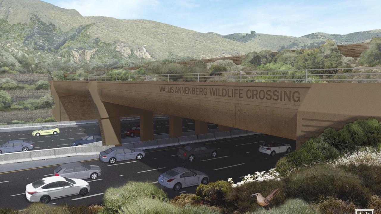 Wallis Annenberg Wildlife Crossing in Los Angeles. Picture: Living Habitats and National Wildlife Federation