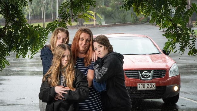 Shikera Maher and her family were forced to live in their car last year after being rejected from 270 applications. Picture: Brad Fleet