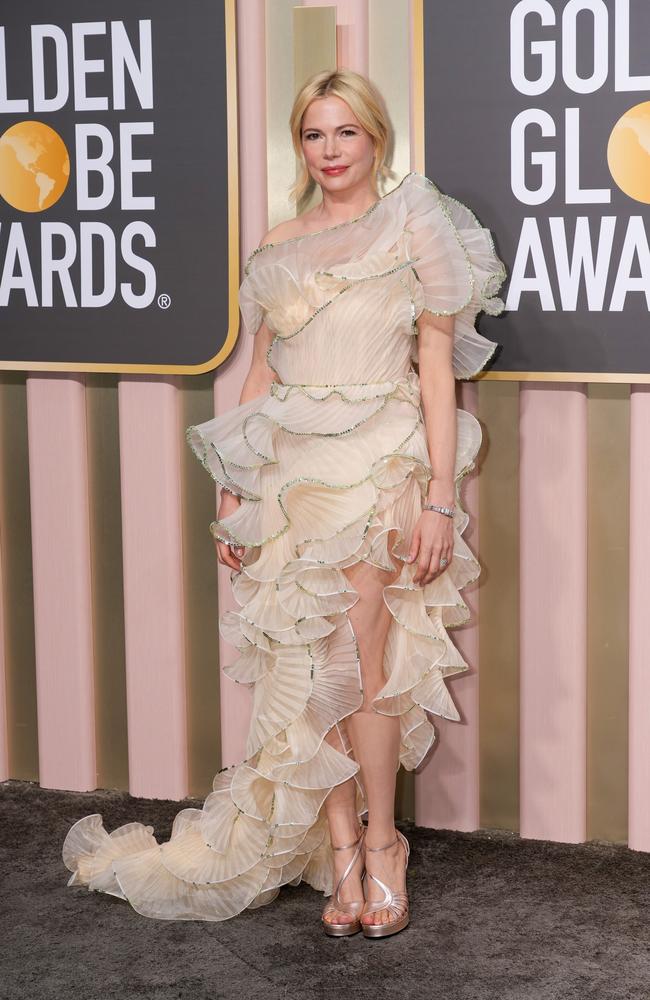 Michelle Williams attends the 80th Annual Golden Globe Awards. Picture: Getty Images