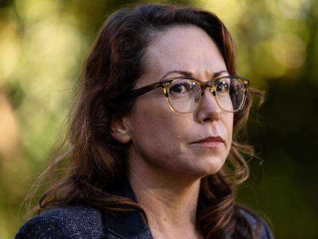 MELBOURNE, AUSTRALIA - NewsWire Photos - 28 MAY 2024: Attorney-General Jaclyn Symes speaks to the media during a press conference. Picture: NewsWire / Diego Fedele