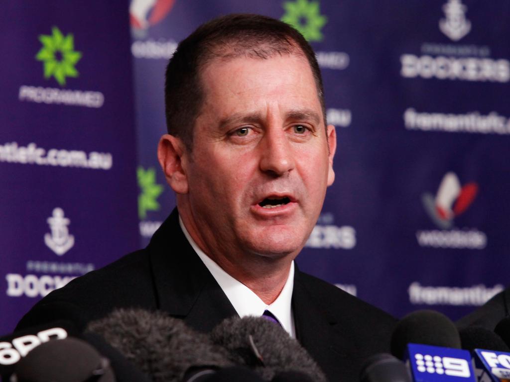 Ross Lyon days after being announced as Fremantle’s new coach.