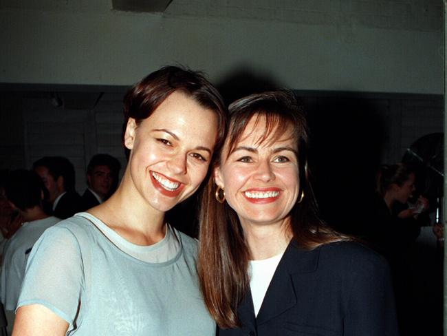 Lisa Wilkinson, in her Cleo editor days, with Mia Freedman. Picture: Supplied