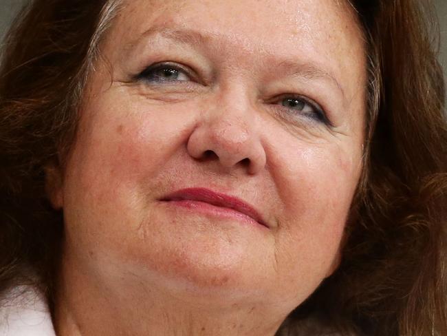 SYDNEY, AUSTRALIA - APRIL 09: Gina Rinehart attends day seven of the Australian National Swimming Championships at Sydney Olympic Park Aquatic Centre on April 9, 2015 in Sydney, Australia. (Photo by Matt King/Getty Images)