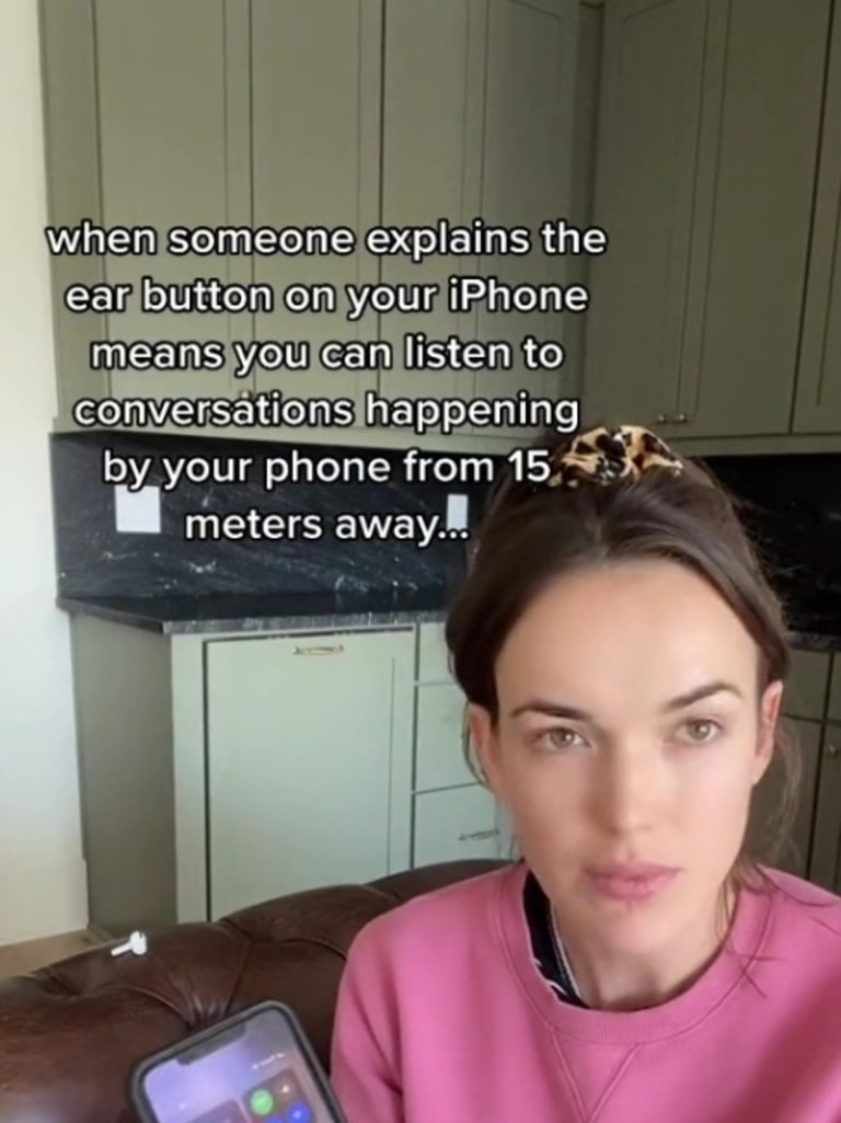 Elizabeth Henstridge posted about the quirky feature on her TikTok.