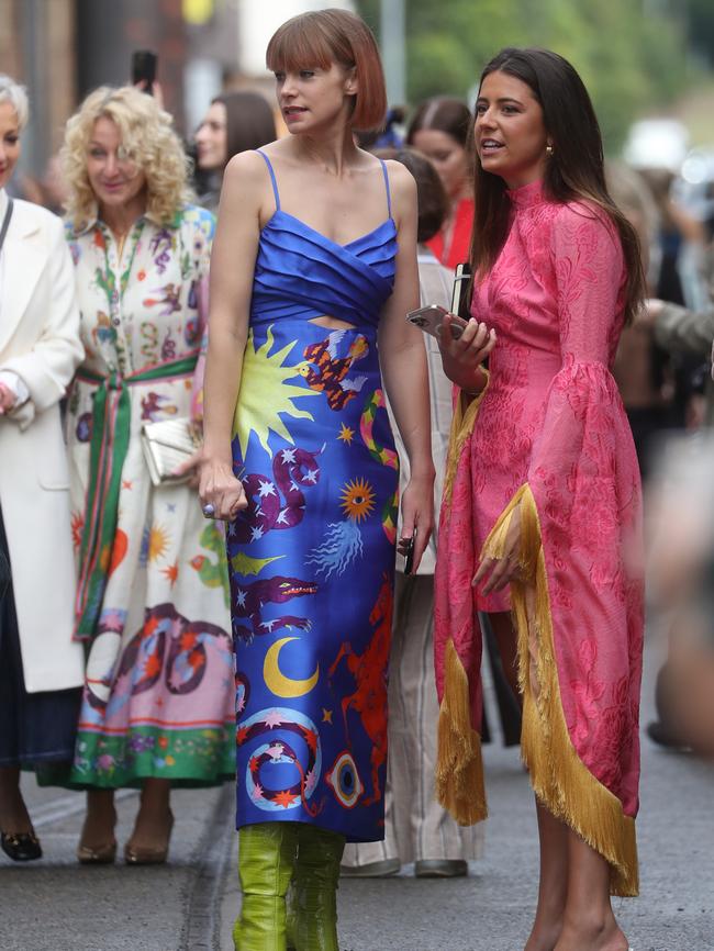 Daily telegraph 15/5/23. People arriving at Carriage works Eveleigh for Fashion week .picture John Grainger