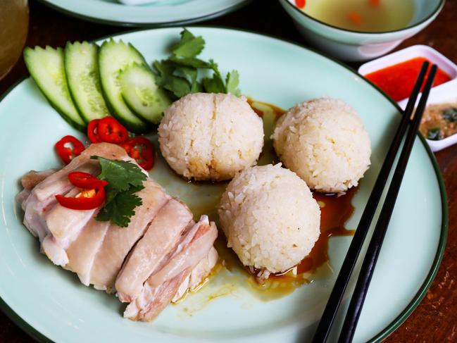 Haianese chicken at Nanyang Malaya Cafe. Picture: Jenifer Jagielski