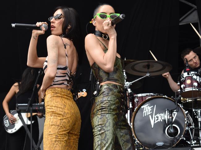 The Veronicas performing at the Good Things Festival. Picture: Kiel Egging
