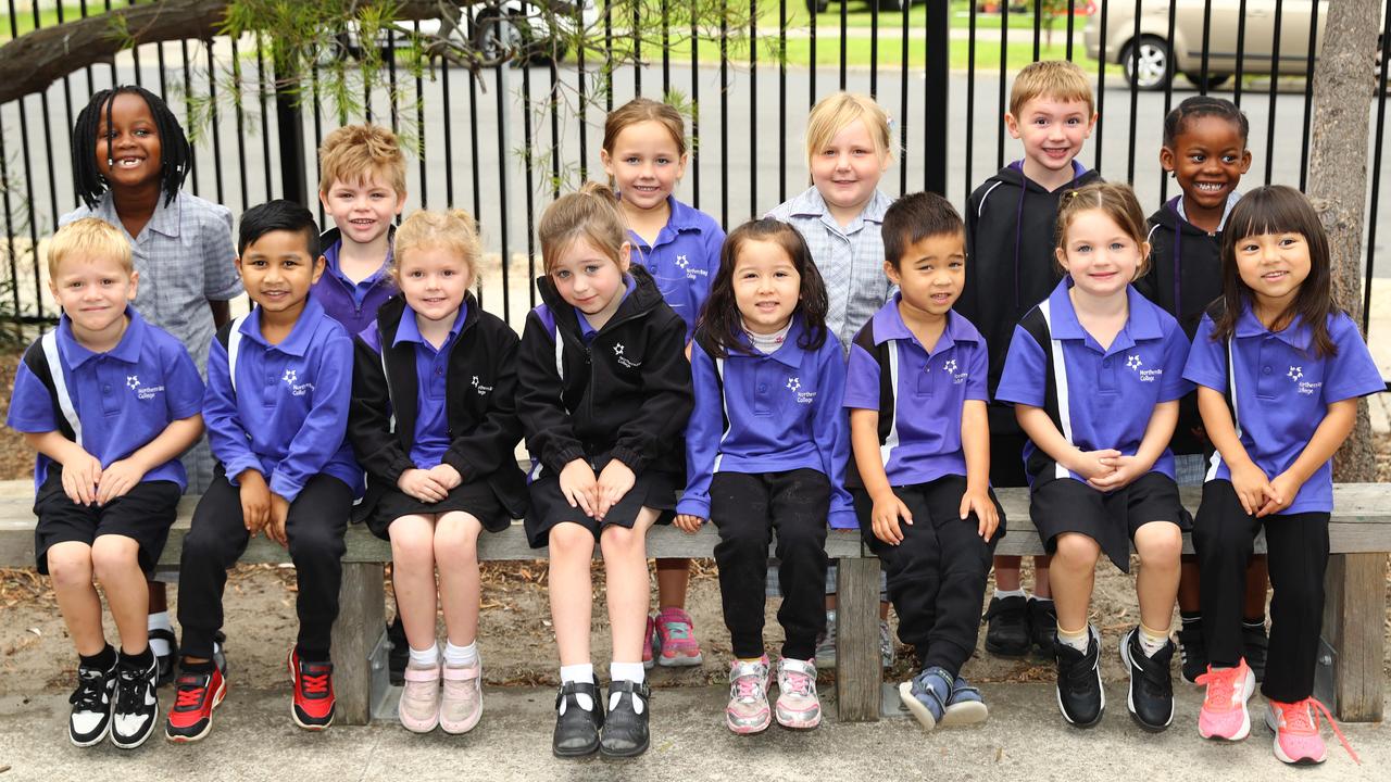 Northern Bay College Wexford 2025 Class WA1. Front: Archie Whistance, Hamzah Yusuf, Dekodah Floyd-Walsh, Skylah Bridge, Laila Haidari, Farhan Hamdi, Ziggie Raeburn, Aiza Askari. Back: Amanda Mbabazi, Troy Carr, Lola Winter, Madison McNamara, Jordan Arneill, Grace Mayondo