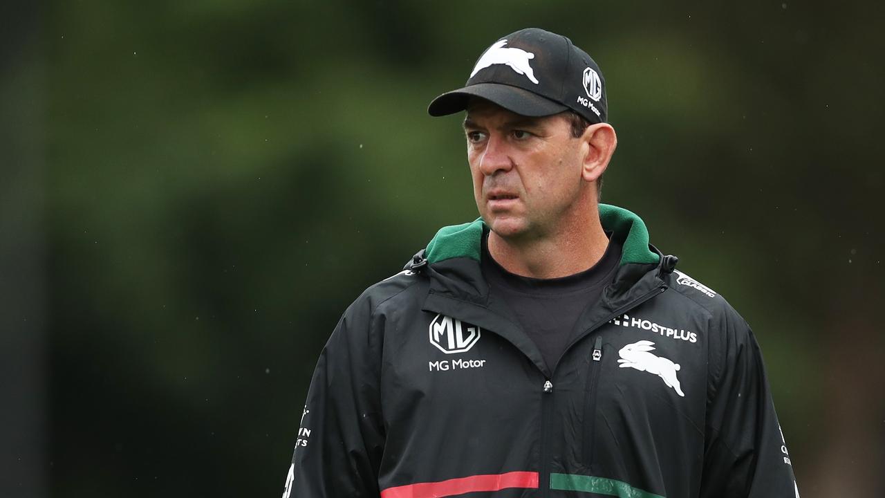 Rabbitohs coach Jason Demetriou’s decision to bench Cameron Murray for the start of the game against the Storm failed. Picture: Matt King/Getty Images