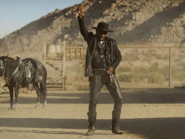 Lil Nas X appears in a Super Bowl ad for Cool Ranch Doritos. Picture: Frito-Lay North America