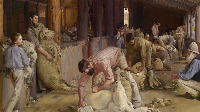 Tom Roberts’s Shearing the Rams, 1890