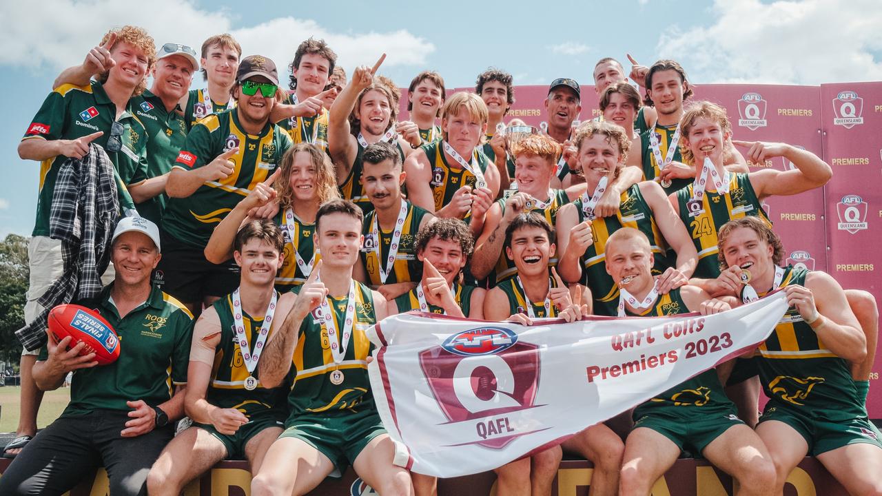 Maroochydore Roos won the Colts grand final for the QAFL. Picture: Clyde Scorgie.