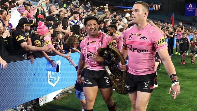 Liam Henry is still buzzing from his first premiership win with the Panthers. Picture: Cameron Spencer/Getty Images