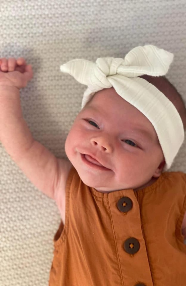 Bonnie Lyn Monks was born on February 4, 2022, weighing 3486g. Picture: Quin Raymond DMBF22