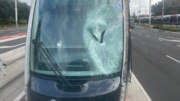 The front window of the car shattered during the incident. Picture: Supplied.