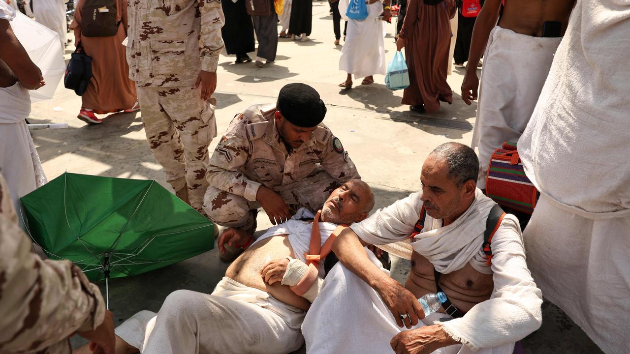 Temperatures reached over 50C in Saudi Arabia during the hajj. Picture: Fadel Senna / AFP