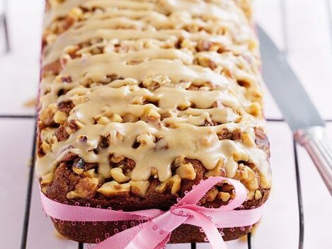 Caramel walnut tea cake.