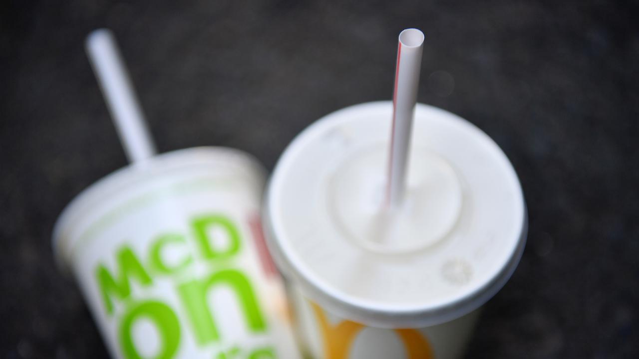 McDonalds plans to phase out plastic straws. Picture: Joel Carrett/AAP