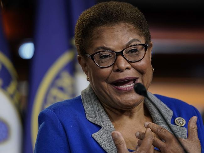 Karen Bass is a lifelong politician. Picture: Getty Images/AFP