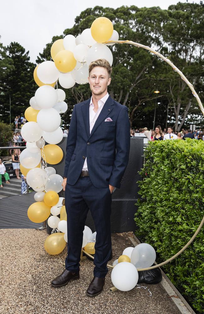 Jackson Carney at Centenary Heights State High School formal at Picnic Point, Friday, November 15, 2024. Picture: Kevin Farmer