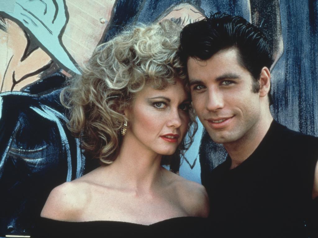 Olivia Newton-John and American actor John Travolta as they appear in the Paramount film Grease, 1978. Picture: Getty