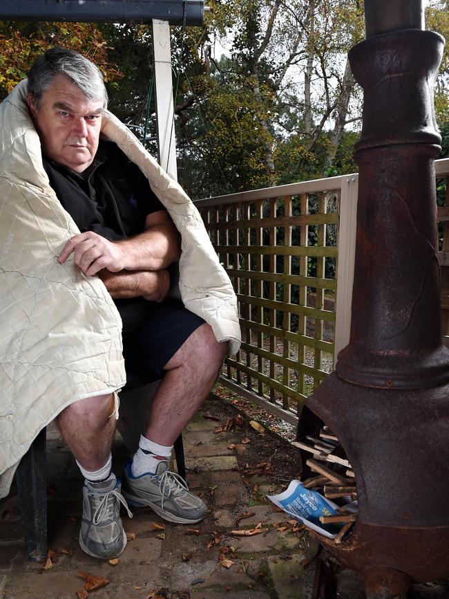 Mick Fitzsimons is one of thousands of people unhappy with Maroondah Council's outdoor fire ban. Picture: Steve Tanner