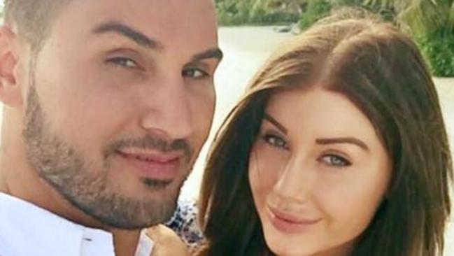 Following their swanky marriage ceremony, Salim and Aysha Mehajer were all smiles. Picture: Facebook