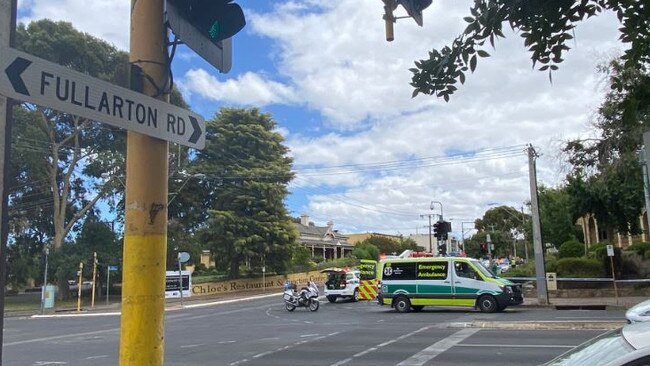 The crash occurred at the intersection of Fullarton Road and The Parade West. Picture: Patrick James