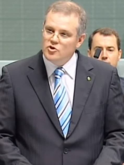 Scott Morrison delivers his maiden speech in 2008.