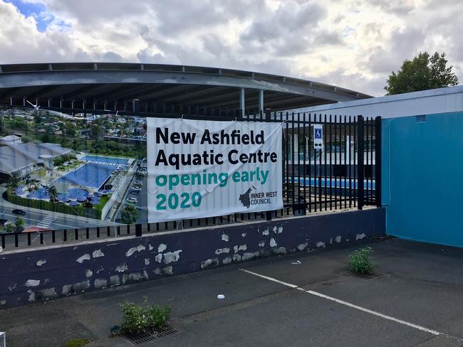 Ashfield Pool under construction. Picture: Trevor Seymour