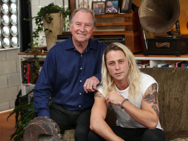 Glenn and his son, Tim shared a deep love for music. Picture: David Crosling