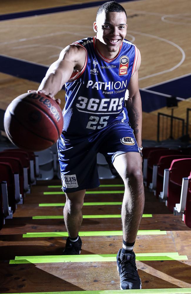 Jacob Wiley has promised to bring energy and play hard with the 36ers. Picture: SARAH REED