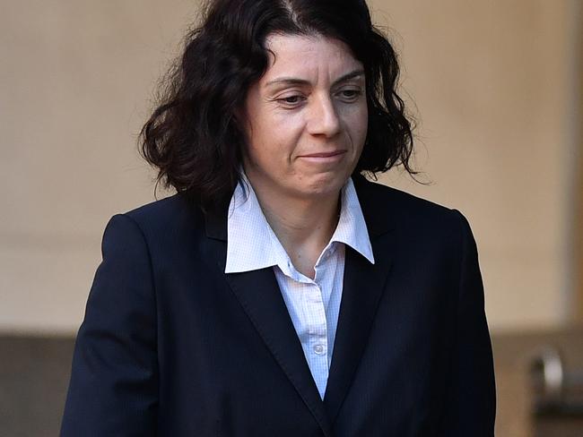 SYDNEY, AUSTRALIA - NewsWire Photos MAY, 26, 2021: Rebekah Giles (left) and Sue Chrysanthou arrive at the Supreme Court in Sydney. Picture: NCA NewsWire/Joel Carrett