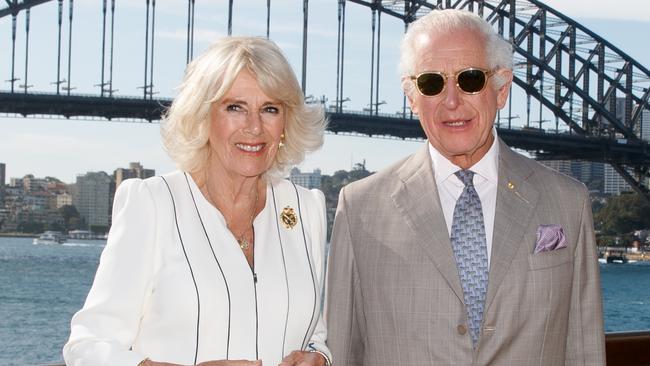 SYDNEY, AUSTRALIA - NewsWire Photos OCTOBER 22, 2024: King Charles III and Queen Camilla visit the Sydney Opera House and meet members of the public on the final day of their Australian tour. Picture: NewsWire / Nikki Short