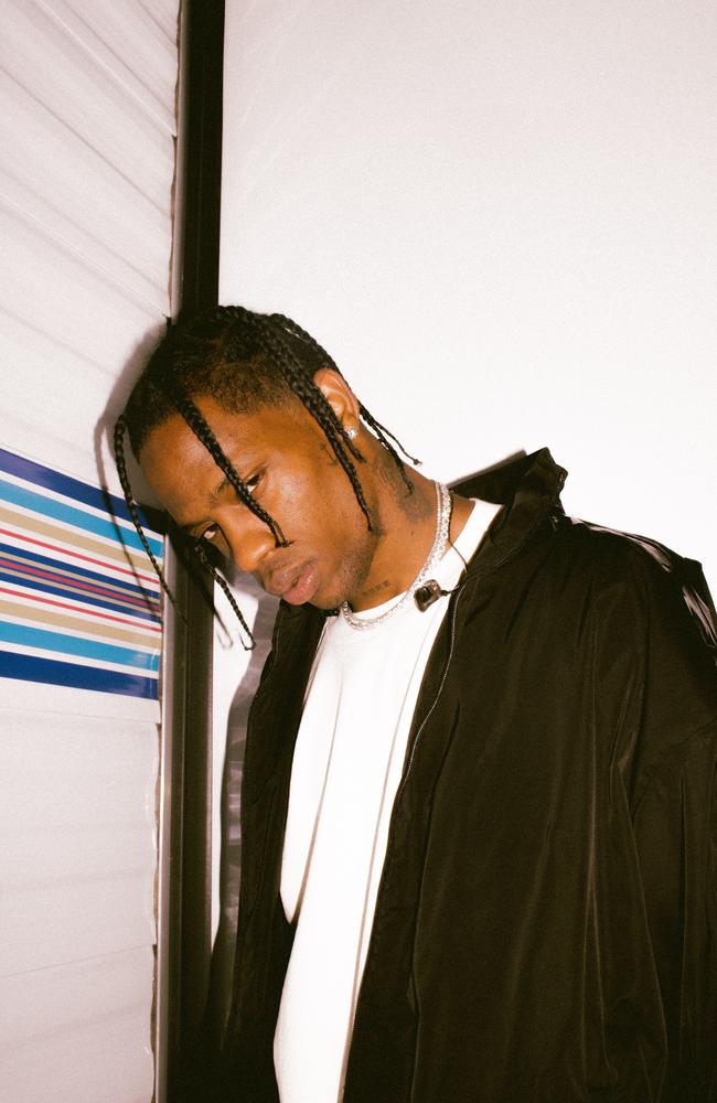 American rapper Travis Scott. Picture: Sony Music