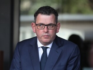 MELBOURNE, AUSTRALIA - NewsWire Photos, AUGUST 2, 2022. Victorian Premier Daniel Andrews holds a door stop outside the Victorian Parliament. Picture: NCA NewsWire / David Crosling