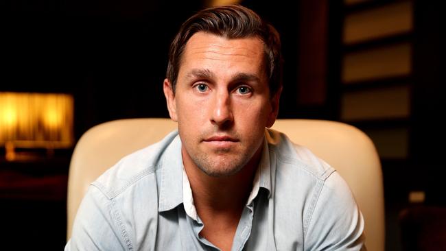 Sydney Roosters Mitchell Pearce interview at Sofitel Hotel,Sydney .Picture Gregg Porteous