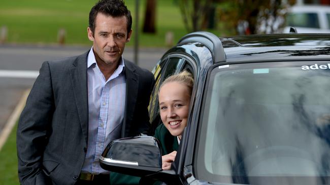 Kym Inglis with Westminster student Olivia Roberts, 16. Picture: Sam Wundke.
