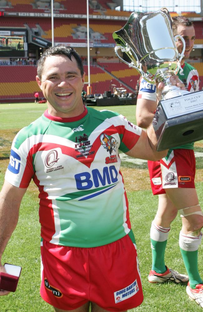 Ron Troutman during his playing days for Wynnum Manly.