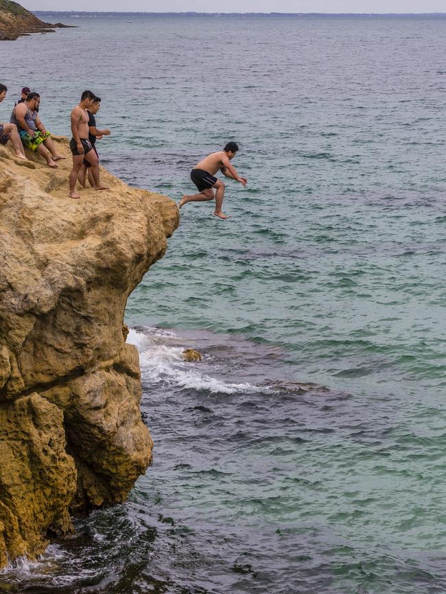 Thrillseekers have been flocking to The Pillars after it became a social media sensation. Picture: Valeriu Campan