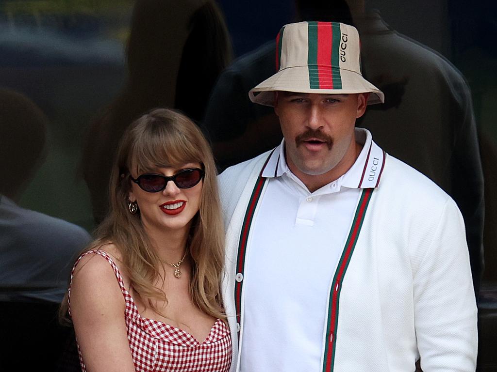 Swift and Kelce at the US Open. (Photo by Jamie Squire/Getty Images)