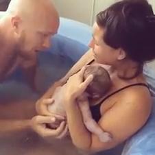 Midwife Records Final Moments of a Home Water Birth