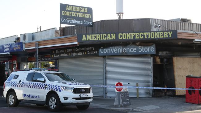 A convenience and tobacco store in Hadfield has been fire bombed for a second time. Picture: David Crosling