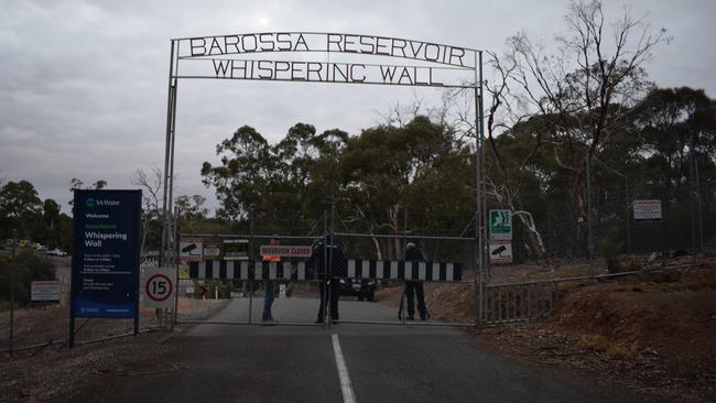 Police have closed the Whispering Wall after the tragedy on Wednesday night. Picture: Jason Katsaras