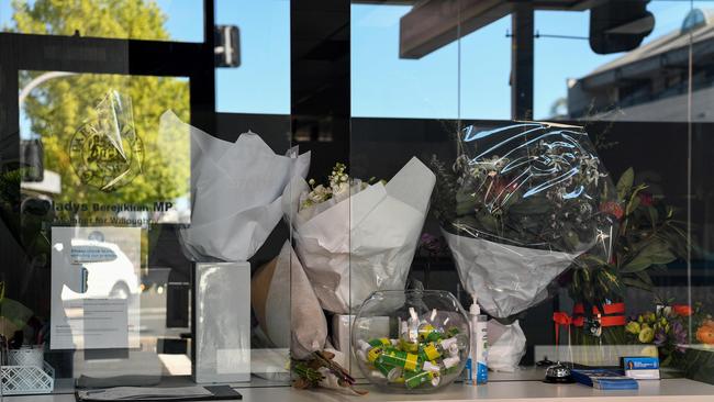 A number of bouquets of flowers have been sent to Ms Berejiklians office. Picture: NCA NewsWire/Bianca De Marchi