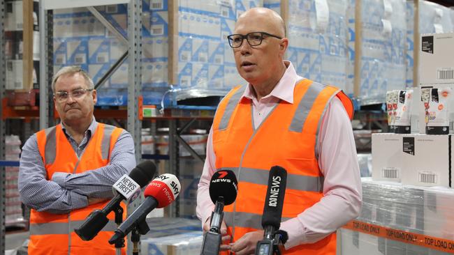 Opposition Leader Peter Dutton’s election tactics will mirror the winning strategy of Donald Trump, focusing on inflation, the economy, immigration and working-class voters. Picture: Dean Martin/NewsWire